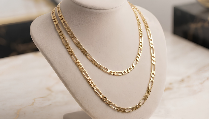 Cadena de oro, modelo Cartier, 18k