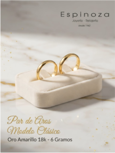 joyeria espinoza aros 18k clasicos