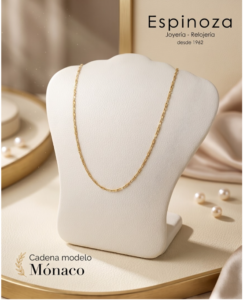 joyeriaespinoza cadena monaco 18k