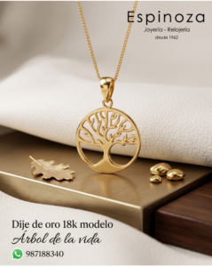 joyeriaespinoza dije arbol de la vida 18k