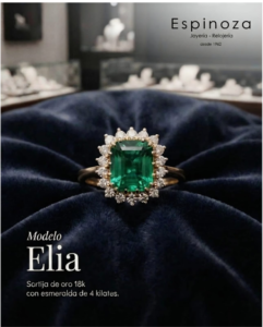 joyeriaespinoza sotija oro 18k esmeralda 4k